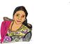 Cartoon: my potrait (small) by anupama tagged potrait