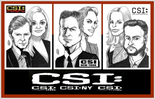 Cartoon: CSI (medium) by DeVaTe tagged csi