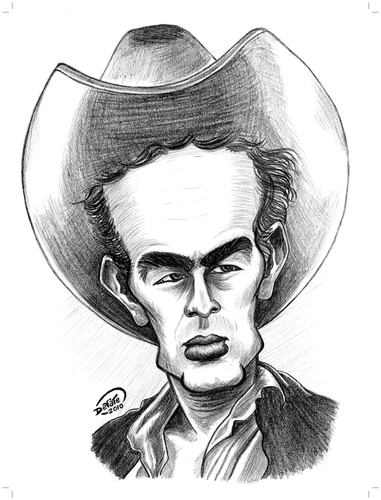 Cartoon: James Dean (medium) by DeVaTe tagged james,dean,cartoon