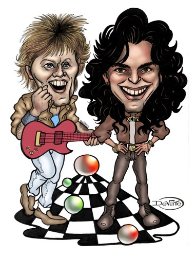 Cartoon: Modern Talking (medium) by DeVaTe tagged modern,talking