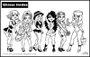 Cartoon: BEAUTY GIRLS 2 (small) by DeVaTe tagged beauty,girls,women,chicas,bonitas,lindas,sexies
