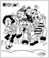 Cartoon: Comic strip ESQUINA from Peru (small) by DeVaTe tagged comic,humor,esquina,peru,peruvian,friends,people