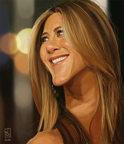 Cartoon: Jennifer Aniston (medium) by sting-one tagged jennifer