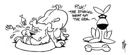 Cartoon: Terradog (medium) by stip tagged dog,fish,sea,eat