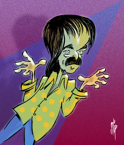 Cartoon: The Captain (medium) by stip tagged captain,beefheart,prog,rock,blues,avant,garde,zappa,music,captain,beefheart,prog,rock,blues,avant,garde,zappa,music