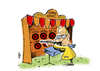 Cartoon: Flemish Fair (small) by stip tagged kirmes,fair,flämisch,kermis,vlaams,nva