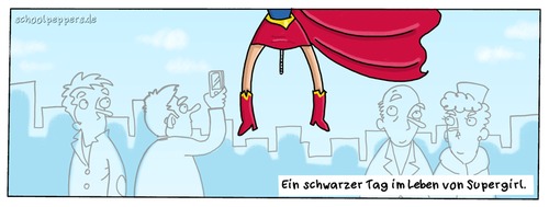 Cartoon: Schoolpeppers 255 (medium) by Schoolpeppers tagged superheld,supergirl,comics