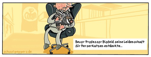 Cartoon: Schoolpeppers 2 (medium) by Schoolpeppers tagged film,james,bond,professor,blofeld,tiere