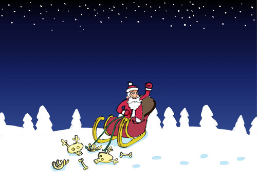 Cartoon: A CON CARNE Christmas Carol (medium) by Schoolpeppers tagged apps,facebook,weihnachten