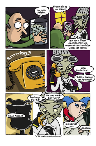 Cartoon: Der Golem des Grauens (medium) by Schoolpeppers tagged horror,frankenstein,blofeld,mabuse