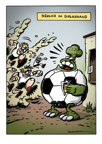 Cartoon: Schweinevogel Witz der Woche 035 (medium) by Schweinevogel tagged schweinevogel,funny,witz,cartoon,schwarwel,fussball,football