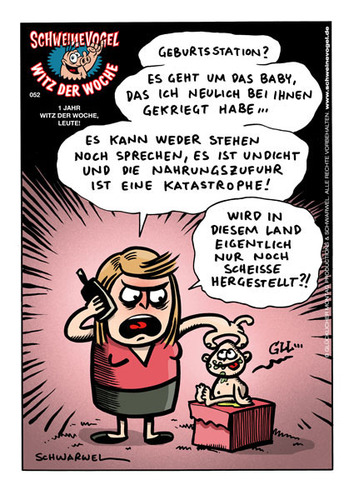 Cartoon: Schweinevogel Witz der Woche 052 (medium) by Schweinevogel tagged schweinevogel,funny,witz,cartoon,schwarwel,iron,doof,kind