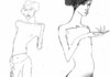 Cartoon: girls (small) by sasch tagged geste,bauch,mode