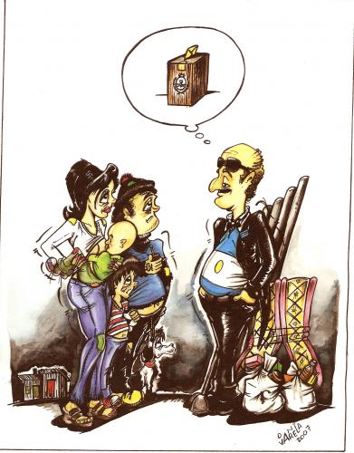Cartoon: Clientelismo (medium) by DANIEL EDUARDO VARELA tagged completo