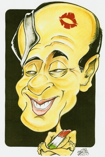 Cartoon: el presi erotico (medium) by DANIEL EDUARDO VARELA tagged berlusconi