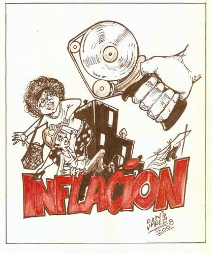 Cartoon: inflacion (medium) by DANIEL EDUARDO VARELA tagged argentino