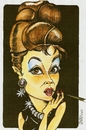 Cartoon: Audrey Hepburn (small) by DANIEL EDUARDO VARELA tagged morocha