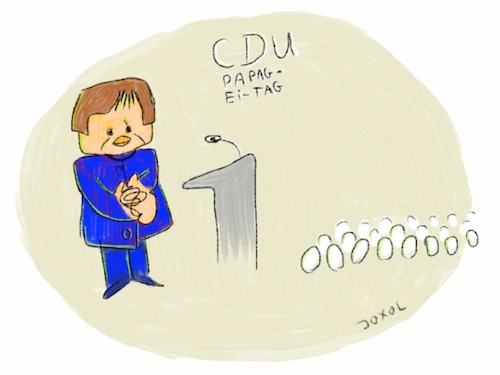 Cartoon: Cdu PaagEiTag (medium) by joxol tagged cdu