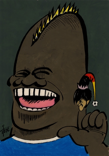 Cartoon: Balotelli-breakfast (medium) by tiede tagged cartoon,tiede,tiedemann,joachim,matchwinner,kasper,fussball,championship,european,ukraine,loew,jogi,italy,germany,soccer,em2012,balotelli,mario,mario balotelli,fußball,fussball,italien,mario,balotelli