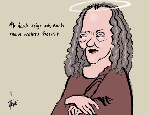 Cartoon: Beate Zschäpe (medium) by tiede tagged karikatur,cartoon,tiede,böhnhardt,prozess,mundlos,nsu,zschäpe,beate,beate,zschäpe,nsu,mundlos,prozess