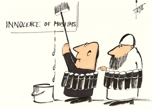 Innocence of muslims By tiede | Politics Cartoon | TOONPOOL