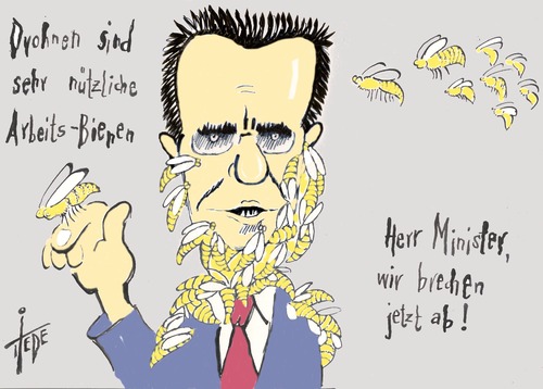 Cartoon: de Maiziere (medium) by tiede tagged de,maiziere,verteidigungsminister,drohne,kampfdrohne,tiede,joachim,tiedemann,cartoon,karikatur,de,maiziere,verteidigungsminister,drohne,kampfdrohne,tiede,joachim,tiedemann,cartoon,karikatur