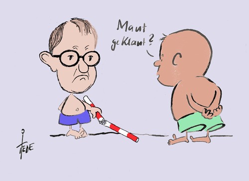 Cartoon: Dobrindt-Maut (medium) by tiede tagged recht,csu,eu,maut,dobrindt,dobrindt,maut,eu,csu,recht