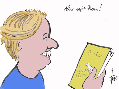 Cartoon: Dr. Giffey (medium) by tiede tagged giffey,familienministerin,spd,doktortitel,tiede,cartoon,karikatur,giffey,familienministerin,spd,doktortitel,tiede,cartoon,karikatur