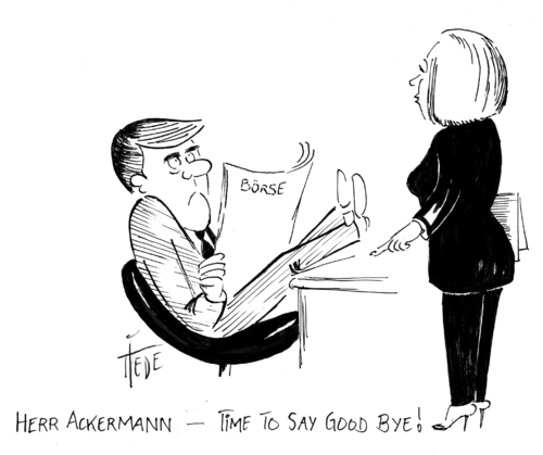 Cartoon: Frauenquote (medium) by tiede tagged ackermann,josef,fdp,cdu,frauenquote,frauenquote,cdu,fdp,josef ackermann,quote,arbeit,job,frauen,josef,ackermann