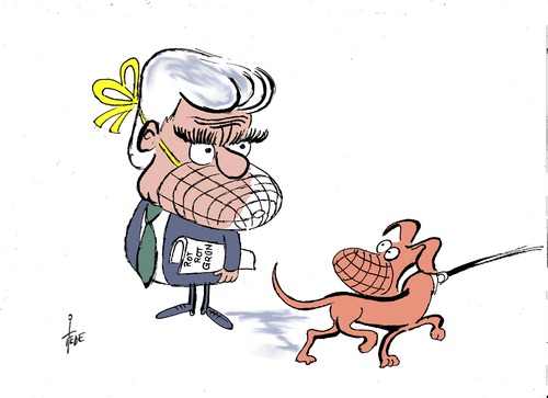 Cartoon: Gauck sieht rot (medium) by tiede tagged gauck,joachim,präsident,linke,thüringen,ramelow,spd,grüne,ddr,maulkorb,gauck,joachim,präsident,linke,thüringen,ramelow,spd,grüne,ddr,maulkorb