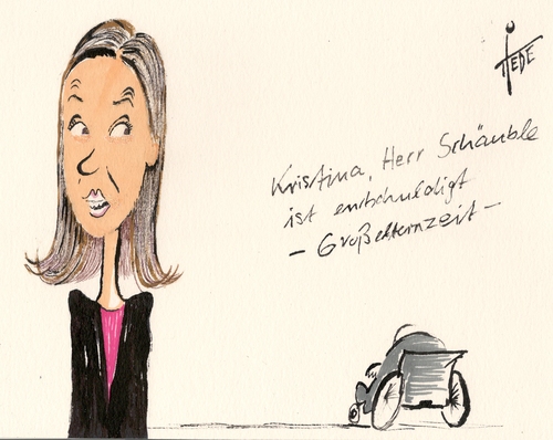 Cartoon: Großeltern-Zeit (medium) by tiede tagged cartoon,karikatur,tiedemann,joachim,tiede,kita,schröder,kristina,cdu,elternzeit,großelternzeit,großelternzeit,elternzeit,cdu,kristina,schröder,kita,tiede,joachim,tiedemann,karikatur,cartoon