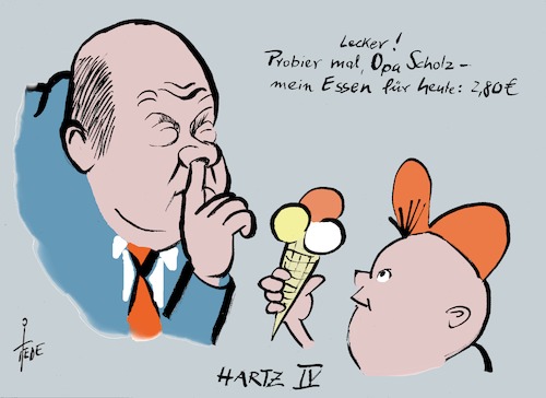 Cartoon: Hartz IV (medium) by tiede tagged sspd,olaf,scholz,hartz,iv,tiede,cartoon,karikatur,sspd,olaf,scholz,hartz,iv,tiede,cartoon,karikatur