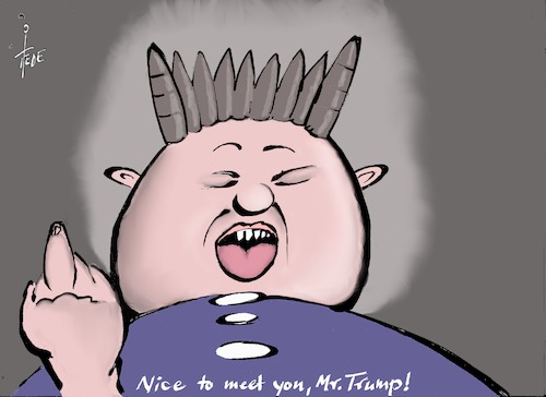 Cartoon: Kim Jong Un (medium) by tiede tagged kim,jong,un,trump,atombombe,nordkorea,tiede,tiedemann,cartoon,karikatur,kim,jong,un,trump,atombombe,nordkorea,tiede,tiedemann,cartoon,karikatur