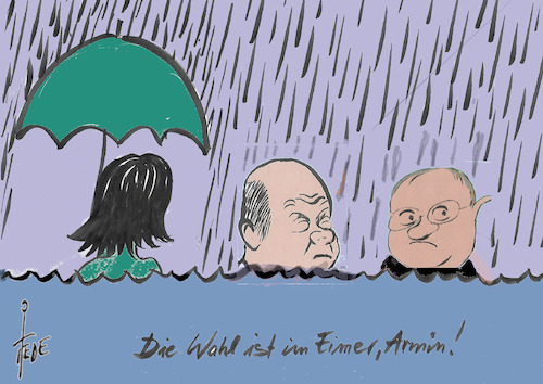 Cartoon: Klima (medium) by tiede tagged scholz,laschet,baerbock,grüne,klimawandel,tiede,cartoon,karikatur,scholz,laschet,baerbock,grüne,klimawandel,tiede,cartoon,karikatur