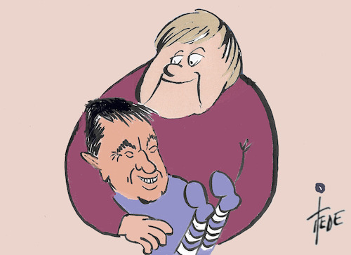 Cartoon: Kronprinz (medium) by tiede tagged markus,söder,merkel,kanzlerkandidatur,tiede,cartoon,karikatur,markus,söder,merkel,kanzlerkandidatur,tiede,cartoon,karikatur