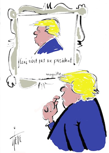 Magritte und Trump Magritte und Trump