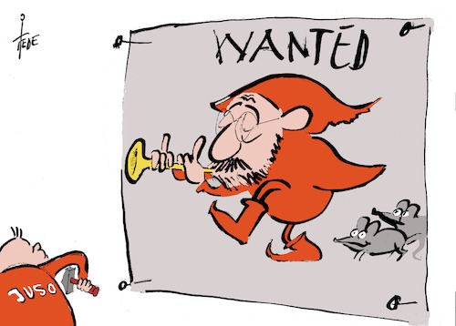 Cartoon: Martin Schulz (medium) by tiede tagged martin,schulz,jusos,groko,tiede,cartoon,karikatur,martin,schulz,jusos,groko,tiede,cartoon,karikatur