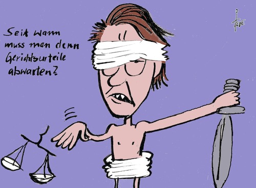 Cartoon: Maut - Ausgaben Scheuer (medium) by tiede tagged scheuer,csu,maut,verkehrsminister,ausgaben,justitia,tiede,cartoon,karikatur,scheuer,csu,maut,verkehrsminister,ausgaben,justitia,tiede,cartoon,karikatur