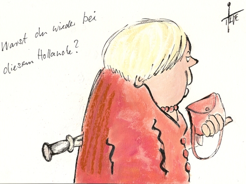 Merkel trifft Hollande