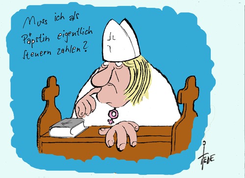 Cartoon: Neues aus Rom II (medium) by tiede tagged hoeness,uli,steuerflucht,steuerhinterziehung,schwarzer,alice,alice,schwarzer,steuerhinterziehung,steuerflucht,uli,hoeness