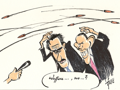 Cartoon: Waffendebatte USA (medium) by tiede tagged karikatur,cartoon,tiedemann,joachim,tiede,elections,aurora,nra,weapons,guns,usa,romney,obama,waffendebatte,waffenrecht,waffen