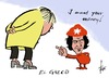 Cartoon: Alexis Tsipras (small) by tiede tagged alexis,tsipras,merkel,elgreco,cheguevara,greece,euro,eu