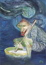 Cartoon: Als van Gogh .... (small) by tiede tagged van gogh rechtsdrehender joghurt maler niederlande tiedemann tiede