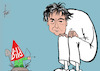 Cartoon: Bild (small) by tiede tagged bild,duell,drosten,virologen,corona,tiede,cartoon,karikatur