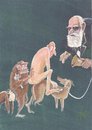 Cartoon: Evolution (small) by tiede tagged evolution darwin pavlov dog hund pavlovsdog konditionierung conditioning tiedemann tiede