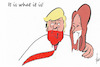 Cartoon: It is... (small) by tiede tagged trump,melania,corona,tiede,cartoon,karikatur