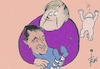 Cartoon: ohne Worte (small) by tiede tagged merkel,söder,kanzler,tiede,cartoon,karikatur
