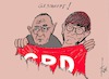 Cartoon: SPD danach (small) by tiede tagged walter,borjans,esken,kühnert,kevin,spd,tiede,cartoon,karikatur