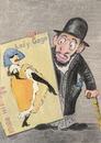 Cartoon: Toulouse Lautrec vorm Delir (small) by tiede tagged toulouse,lautrec,maler,graphiker,delirium,alkohol,kleinwuchs,paris,lady,gaga,tiedemann,tiede