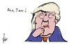 Cartoon: Trump (small) by tiede tagged donald trump election tiede tiedemann cartoon karikatur